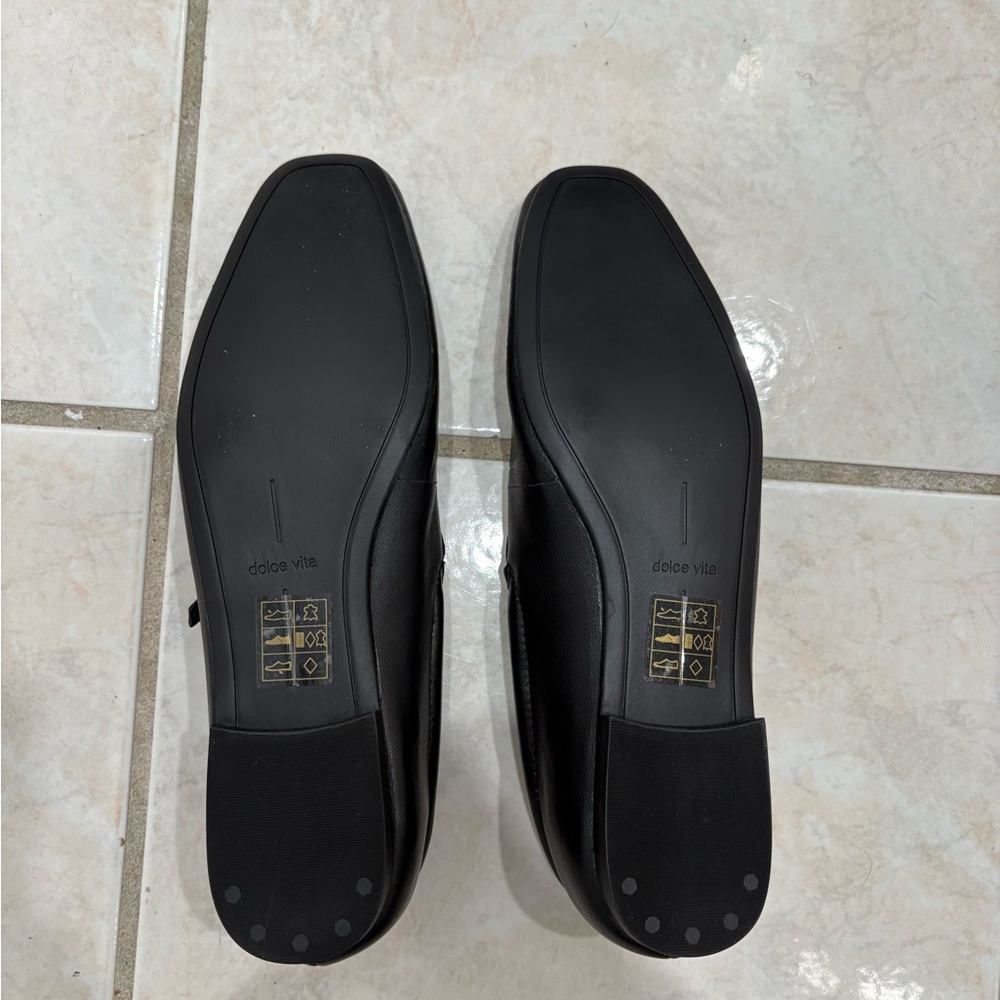 Dolce Vita Aileen black leather Mary Jane flats - Picture 6 of 9